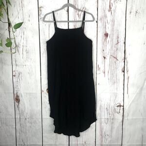 NWT Hackwith Design House black cotton oversize tank shift dress